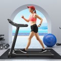 2.25HP Electric Folding Treadmill with HD LED Display and APP Control Speaker - Gallery View 6 of 12