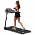 2.25HP Electric Folding Treadmill with HD LED Display and APP Control Speaker - Gallery View 10 of 12