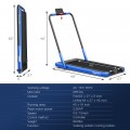 2-in-1 Folding Treadmill with Remote Control and LED Display - Gallery View 54 of 70