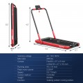 2-in-1 Folding Treadmill with Remote Control and LED Display - Gallery View 34 of 70