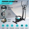 Magnetic Elliptical Machine Cross Trainer with Display Pulse Sensor 8-Level - Gallery View 2 of 13