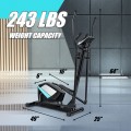 Magnetic Elliptical Machine Cross Trainer with Display Pulse Sensor 8-Level - Gallery View 4 of 13