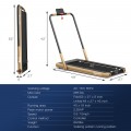 2-in-1 Folding Treadmill with Remote Control and LED Display - Gallery View 24 of 70