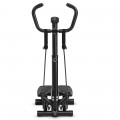 Twist Stair Stepper Machine with Handlebar and Monitor