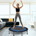 47 Inch Folding Trampoline with Safety Pad of Kids and Adults for Fitness Exercise - Gallery View 10 of 27