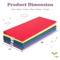 5 Pack 2 Inch Toddler Thick Rainbow Rest Nap Mats - Gallery View 4 of 10