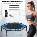 51" Mini Fitness Trampoline with Adjustable Bar - Gallery View 5 of 11