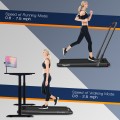 2-in-1 Folding Treadmill with Remote Control and LED Display - Gallery View 7 of 70