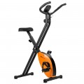 Folding Magnetic Upright Exercise Indoor Cycling Stationary Bike for Gym Cardio - Gallery View 3 of 12