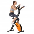 Folding Magnetic Upright Exercise Indoor Cycling Stationary Bike for Gym Cardio - Gallery View 6 of 12