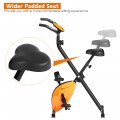 Folding Magnetic Upright Exercise Indoor Cycling Stationary Bike for Gym Cardio - Gallery View 5 of 12