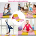 6 Feet x 2 Feet  x 2.5 Inch 3-Fold Gymnastics Tumbling Fitness Mat
