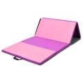 4-Panel Folding Gymnastics Mat with Carrying Handles