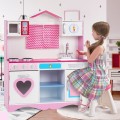 Wood Kitchen Toy Kids Cooking Pretend Play Set - Gallery View 3 of 11