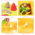 Sand and Water Play Table for Kids with Sand Castle Molds