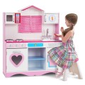 Wood Kitchen Toy Kids Cooking Pretend Play Set - Gallery View 4 of 11