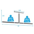 4 ft Double Surf Ceiling Storage Ceiling Rack