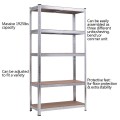 72 Inch Storage Rack with 5 Adjustable Shelves for Books Kitchenware - Gallery View 8 of 45
