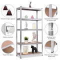 72 Inch Storage Rack with 5 Adjustable Shelves for Books Kitchenware - Gallery View 9 of 45