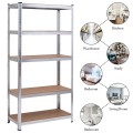 72 Inch Storage Rack with 5 Adjustable Shelves for Books Kitchenware - Gallery View 7 of 45