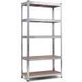 72 Inch Storage Rack with 5 Adjustable Shelves for Books Kitchenware - Gallery View 3 of 45