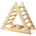 Wooden Triangle Climber for Toddler Step Training - Gallery View 8 of 12