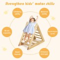 Wooden Triangle Climber for Toddler Step Training - Gallery View 5 of 12