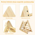Wooden Triangle Climber for Toddler Step Training - Gallery View 11 of 12