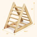 Wooden Triangle Climber for Toddler Step Training - Gallery View 4 of 12