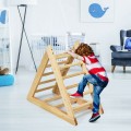 Wooden Triangle Climber for Toddler Step Training - Gallery View 6 of 12