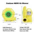 480 W 0.6 HP Air Blower Pump Fan for Inflatable Bounce House - Gallery View 4 of 11