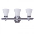 24 Inch 3-Light LED Vanity Fixture Polished Chrome Wall Sconces - Gallery View 4 of 9