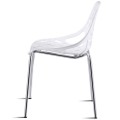 Set of 6 Accent Armless Modern Dining Chairs with Plastic Feet Pads - Gallery View 7 of 11