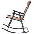 Outdoor Patio Headrest Folding Zero Gravity Rocking Chair - Gallery View 15 of 53