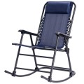 Outdoor Patio Headrest Folding Zero Gravity Rocking Chair - Gallery View 3 of 53