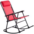 Outdoor Patio Headrest Folding Zero Gravity Rocking Chair - Gallery View 23 of 53
