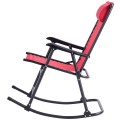 Outdoor Patio Headrest Folding Zero Gravity Rocking Chair - Gallery View 25 of 53