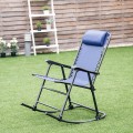 Outdoor Patio Headrest Folding Zero Gravity Rocking Chair - Gallery View 1 of 53