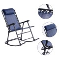 Outdoor Patio Headrest Folding Zero Gravity Rocking Chair - Gallery View 6 of 53