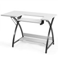 Sewing Craft Table Computer Desk with Adjustable Platform - Gallery View 3 of 11