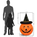 4 Feet Halloween Inflatable Pumpkin Lantern with Hat - Gallery View 4 of 12