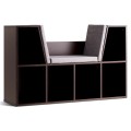 6-Cubby Kid Storage Bookcase Cushioned Reading Nook - Gallery View 19 of 23