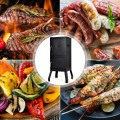 Vertical 2-tier Outdoor Barbeque Grill with Temperature Gauge - Gallery View 4 of 8