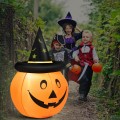 4 Feet Halloween Inflatable Pumpkin Lantern with Hat - Gallery View 7 of 12