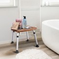 Fanshaped Bamboo Bath Seat Shower Chair - Gallery View 1 of 9