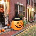 4 Feet Halloween Inflatable Pumpkin Lantern with Hat - Gallery View 1 of 12