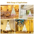 6/7.5/9 Feet White Christmas Tree with Metal Stand - Gallery View 26 of 36