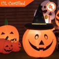 4 Feet Halloween Inflatable Pumpkin Lantern with Hat - Gallery View 9 of 12