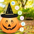 4 Feet Halloween Inflatable Pumpkin Lantern with Hat - Gallery View 2 of 12