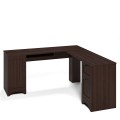 L-shaped Corner Computer Desk with Drawers - Gallery View 10 of 24